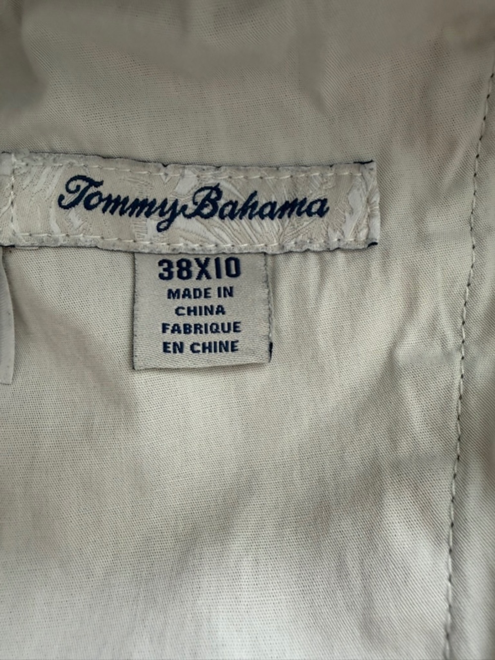 Tommy Bahama Boracay Shorts Mens 38 Grey Cotton Tencel Blend Flat Front 10" Inse - Picture 11 of 11